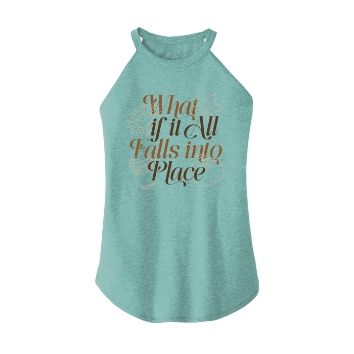 Womens X-Small Teal Rocker Tank Top