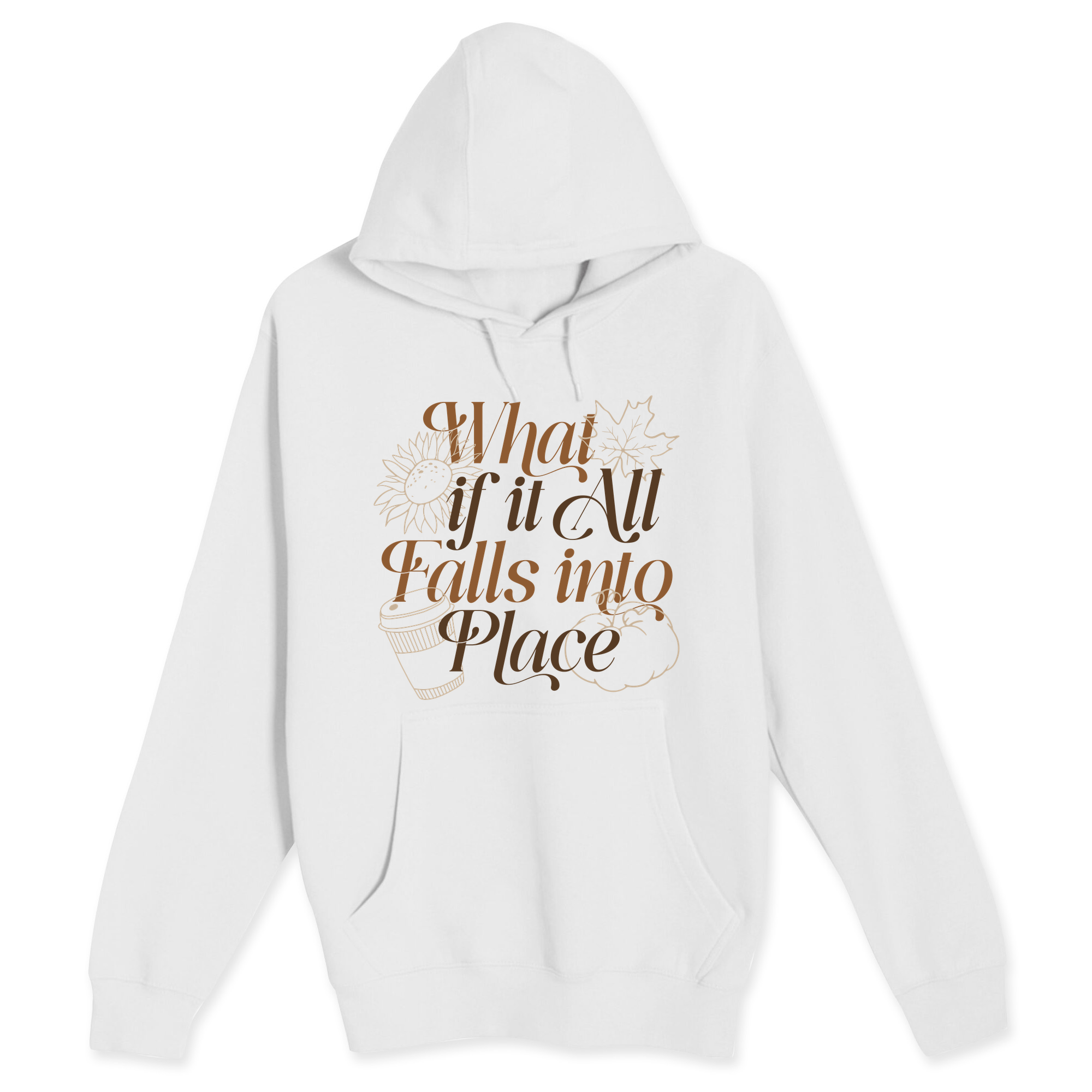 Unisex Small White Pullover Hooded Sweatshirt