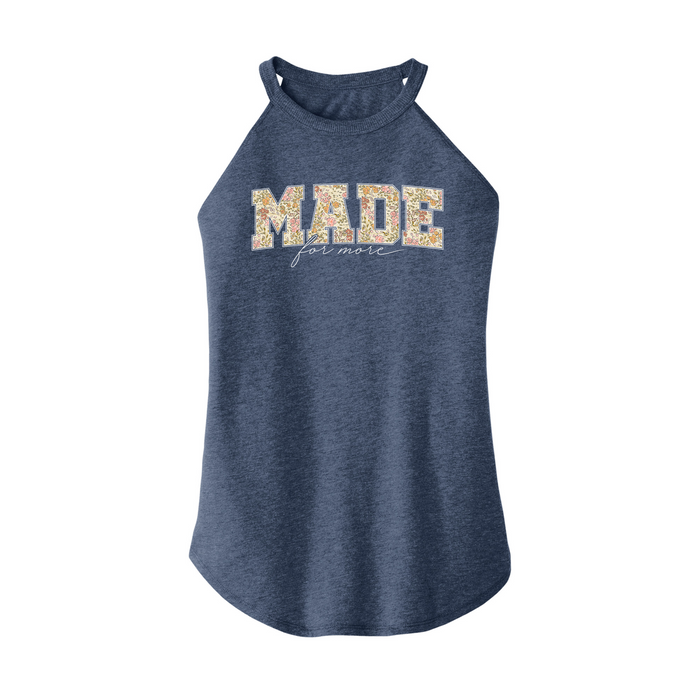 Womens X-Small Navy Heather Rocker Tank Top