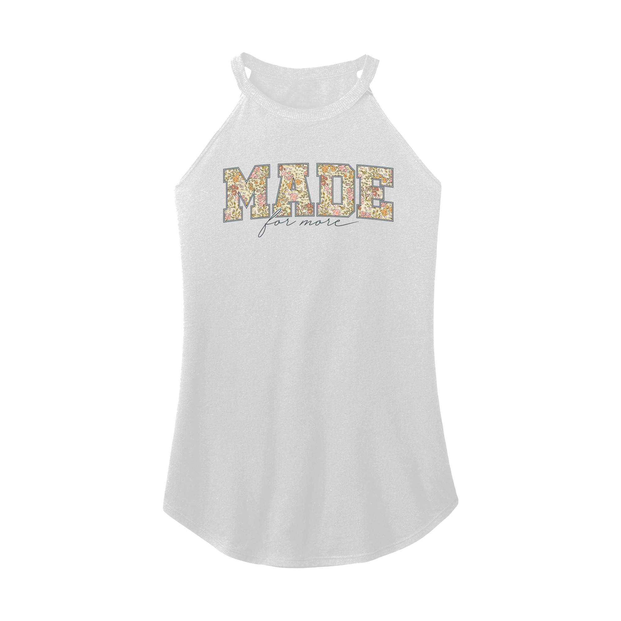 Womens X-Small White Rocker Tank Top
