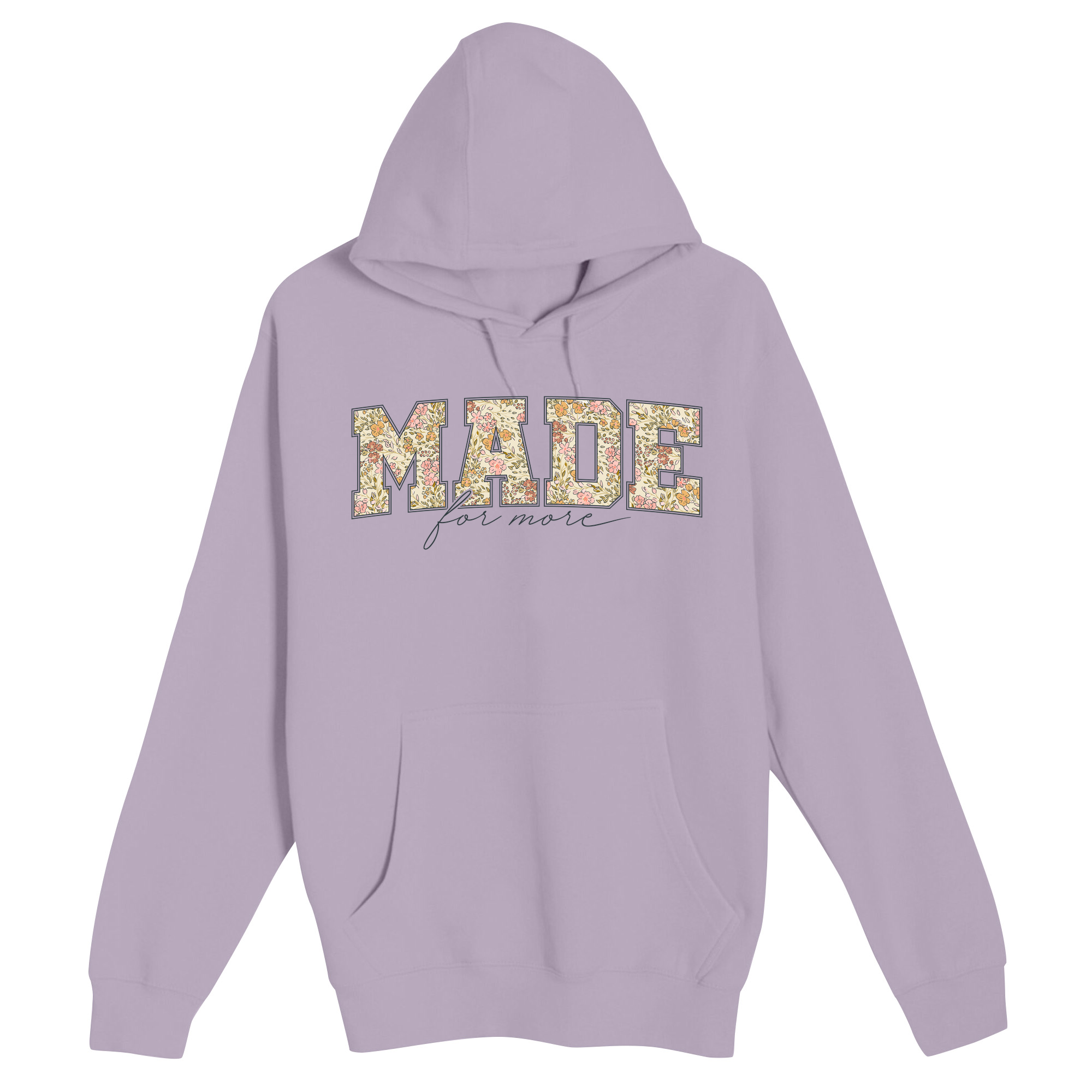 Unisex Small Lilac Pullover Hooded Sweatshirt