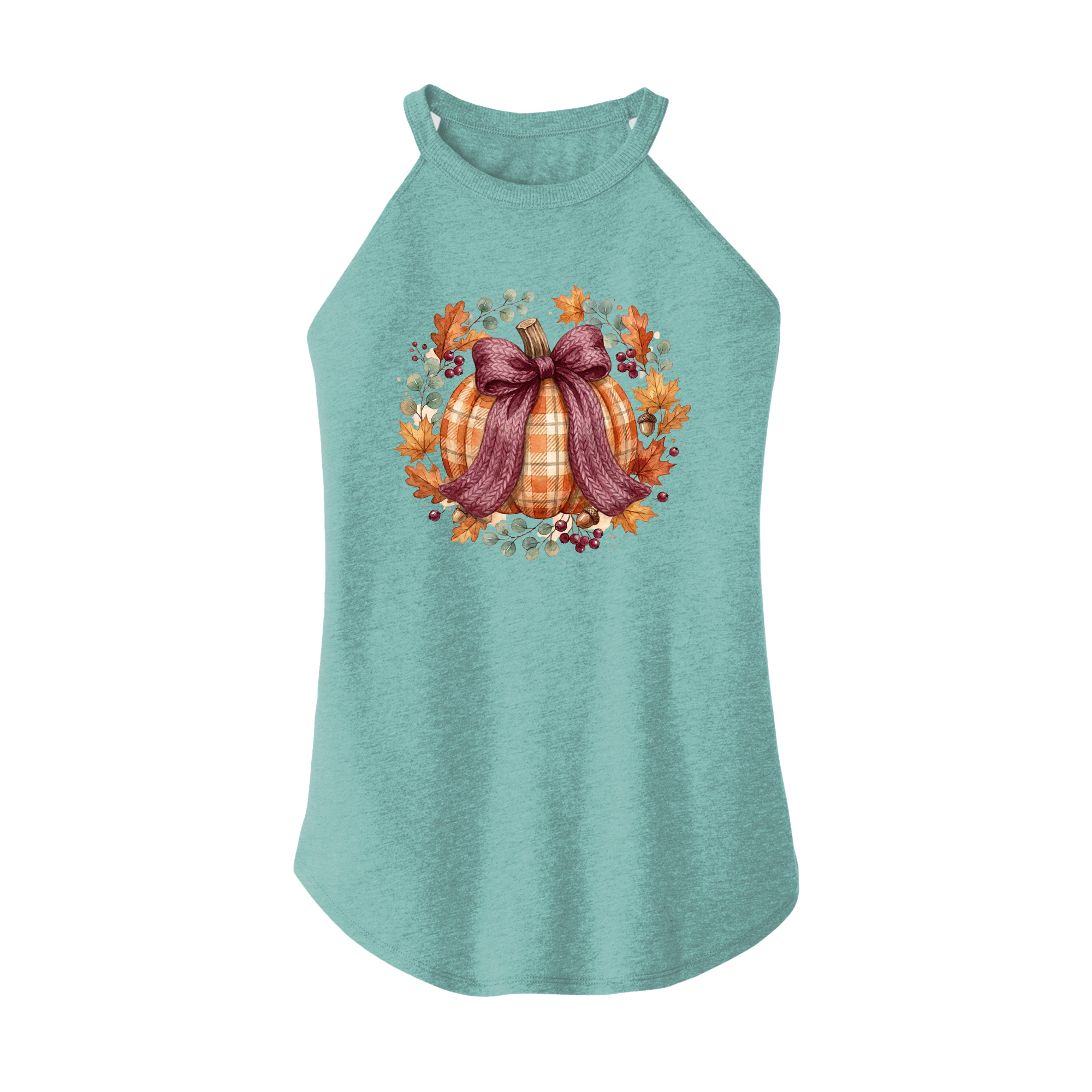 Womens X-Small Teal Rocker Tank Top