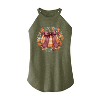 Womens X-Small Military Green Rocker Tank Top