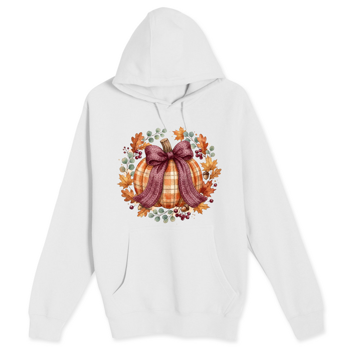 Unisex Small White Pullover Hooded Sweatshirt