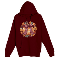 Unisex Small Burgundy Pullover Hooded Sweatshirt