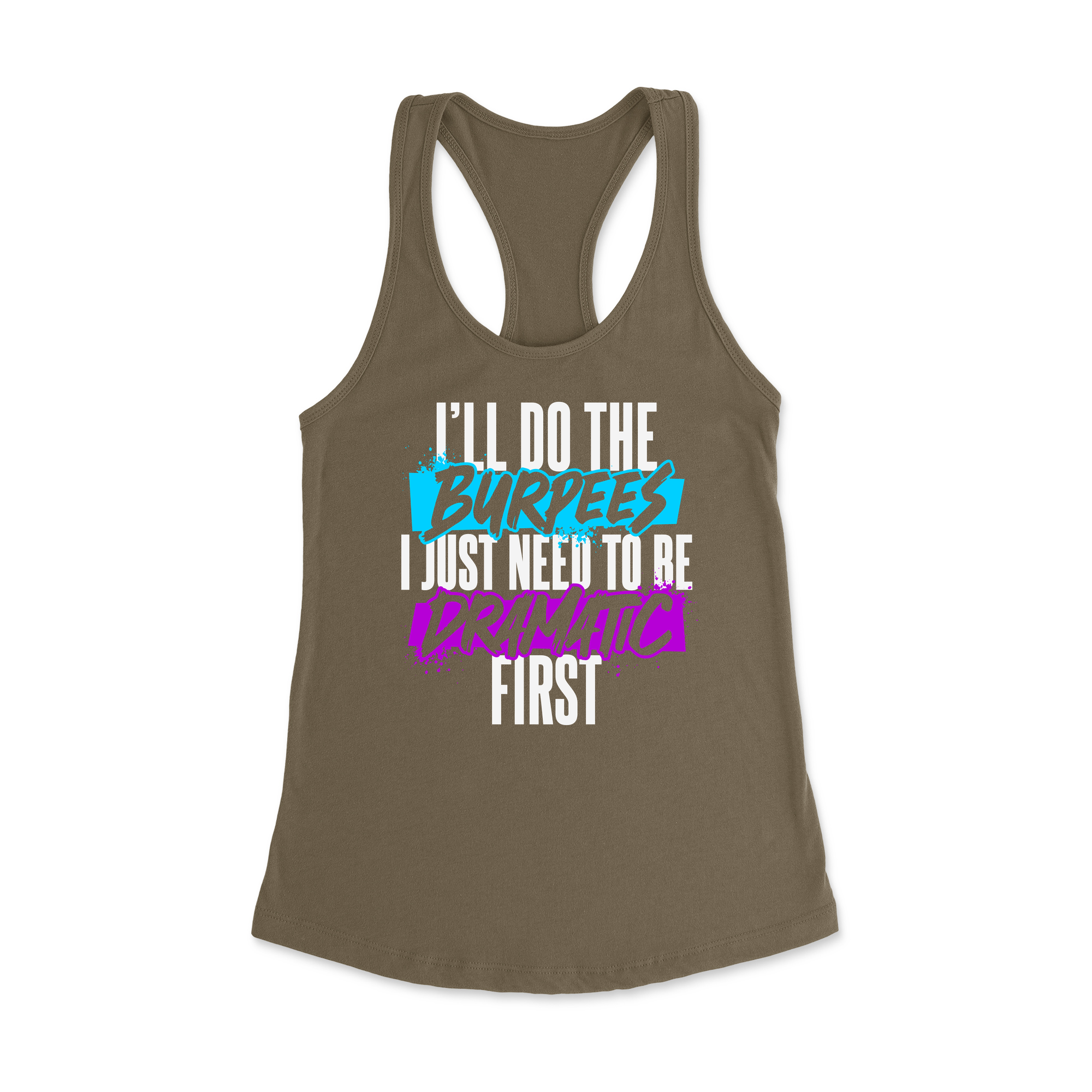 Womens X-Small Military Green Style_Tank Top