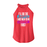 Womens X-Small Red Rocker Tank Top