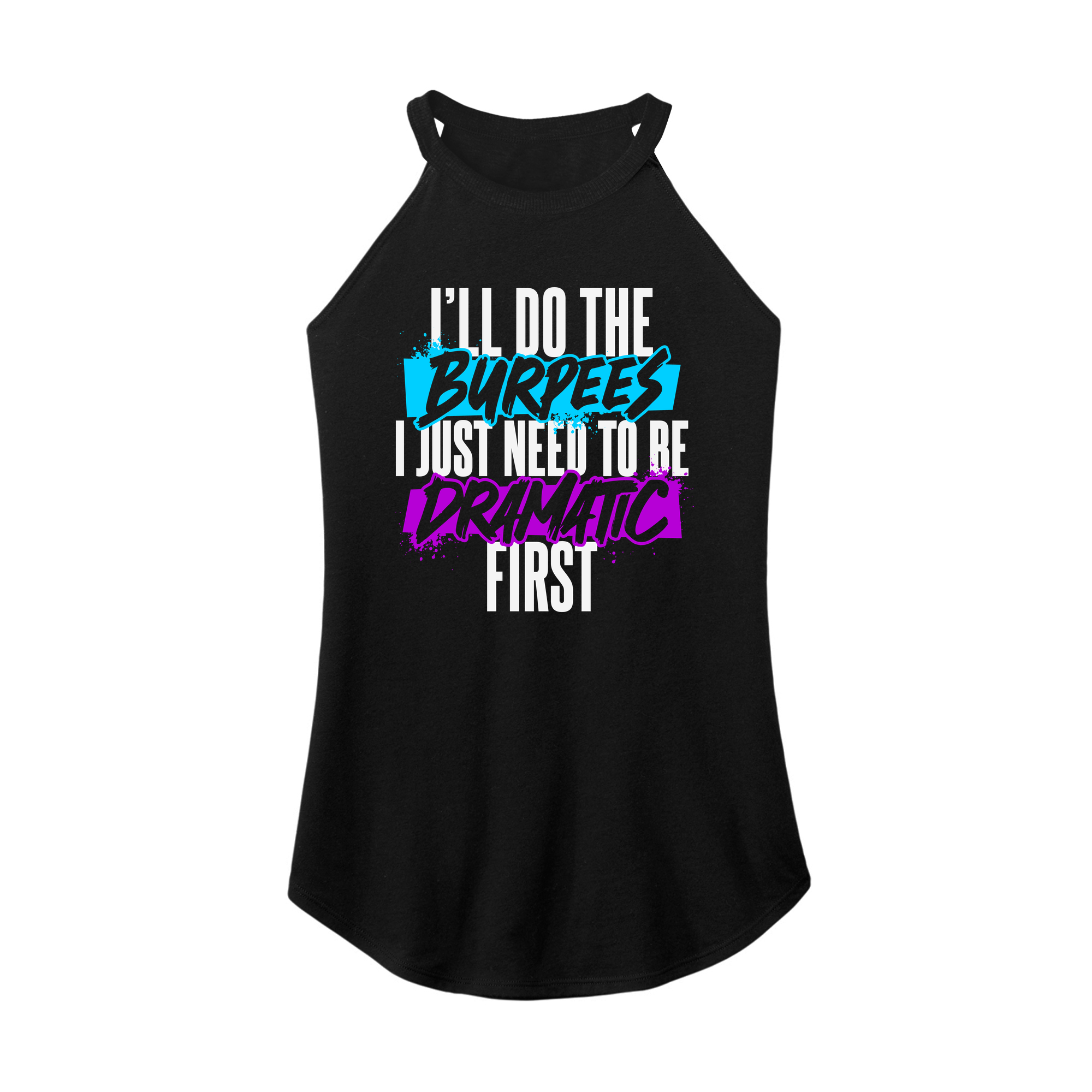 Womens X-Small Black Rocker Tank Top