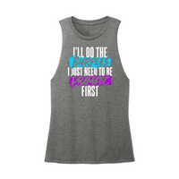 Womens X-Small Dark Gray Muscle Tank