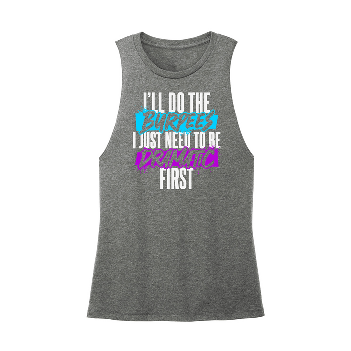 Womens X-Small Dark Gray Muscle Tank
