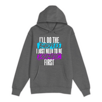 Unisex Small Charcoal Heather Pullover Hooded Sweatshirt