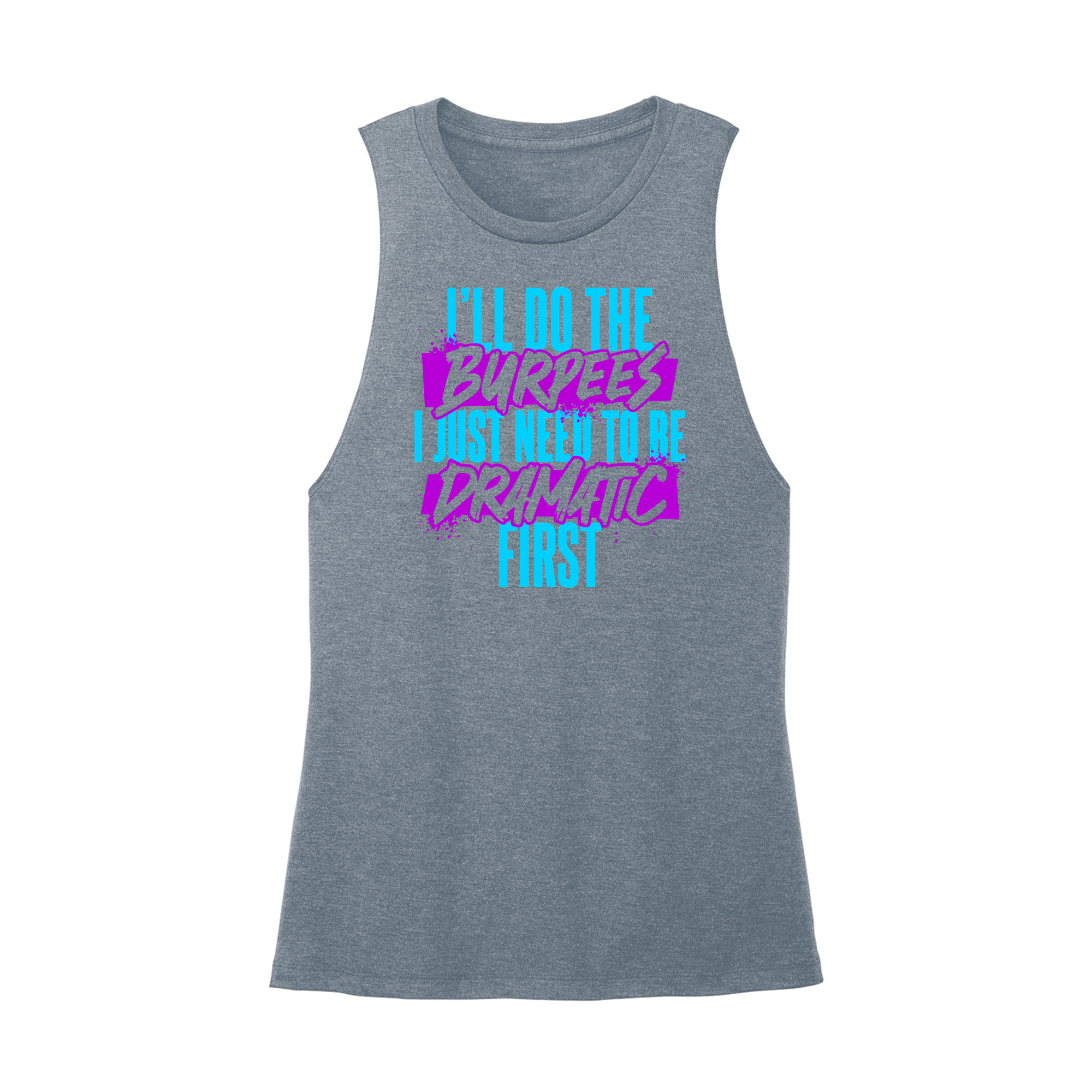 Womens X-Small Teal Muscle Tank