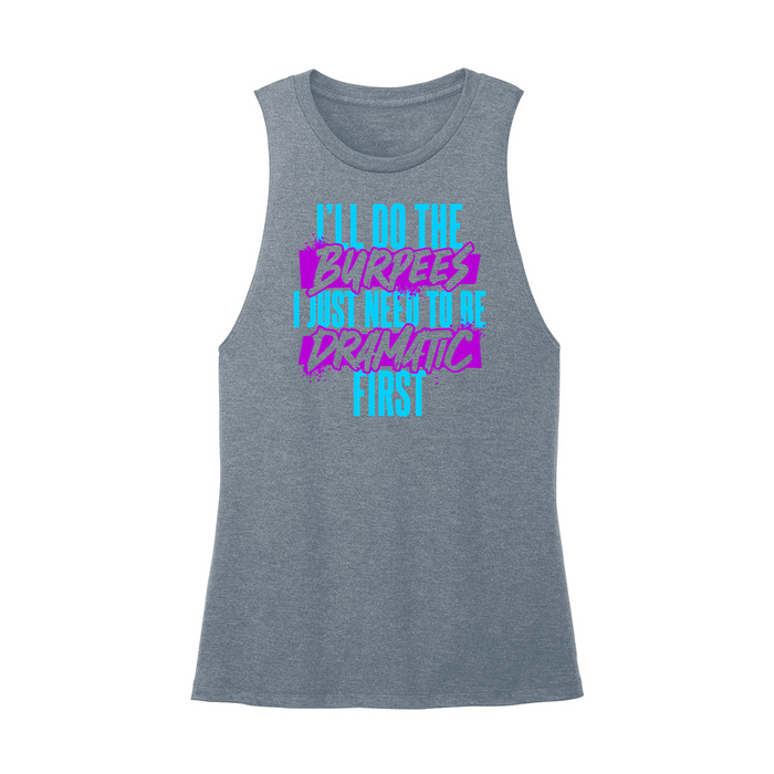 Womens X-Small Teal Muscle Tank