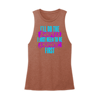 Womens X-Small Brown Muscle Tank