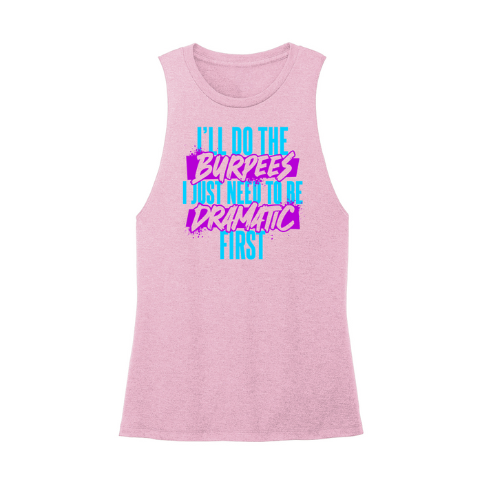 Womens X-Small Light Pink Muscle Tank