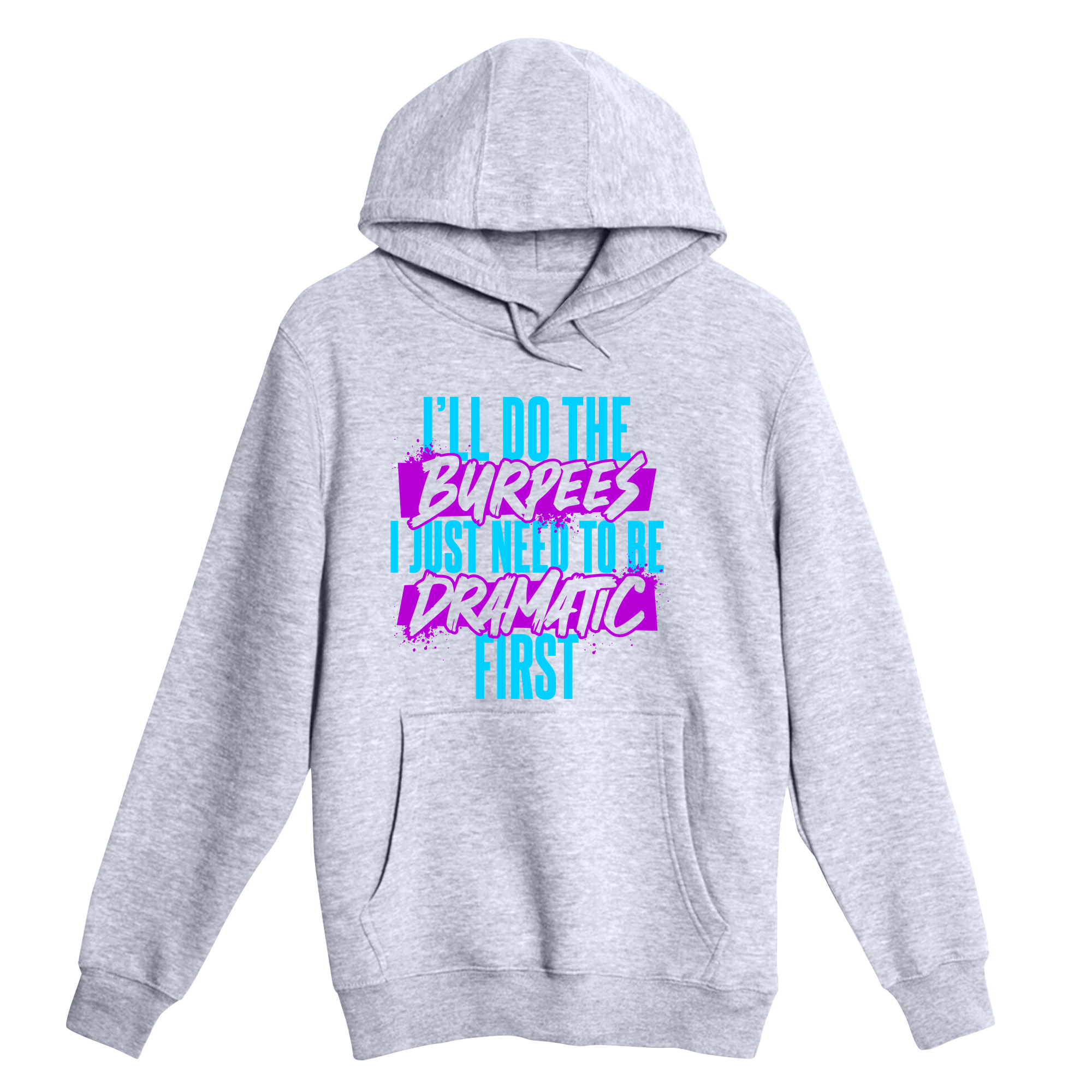 Unisex Small Heather Gray Pullover Hooded Sweatshirt