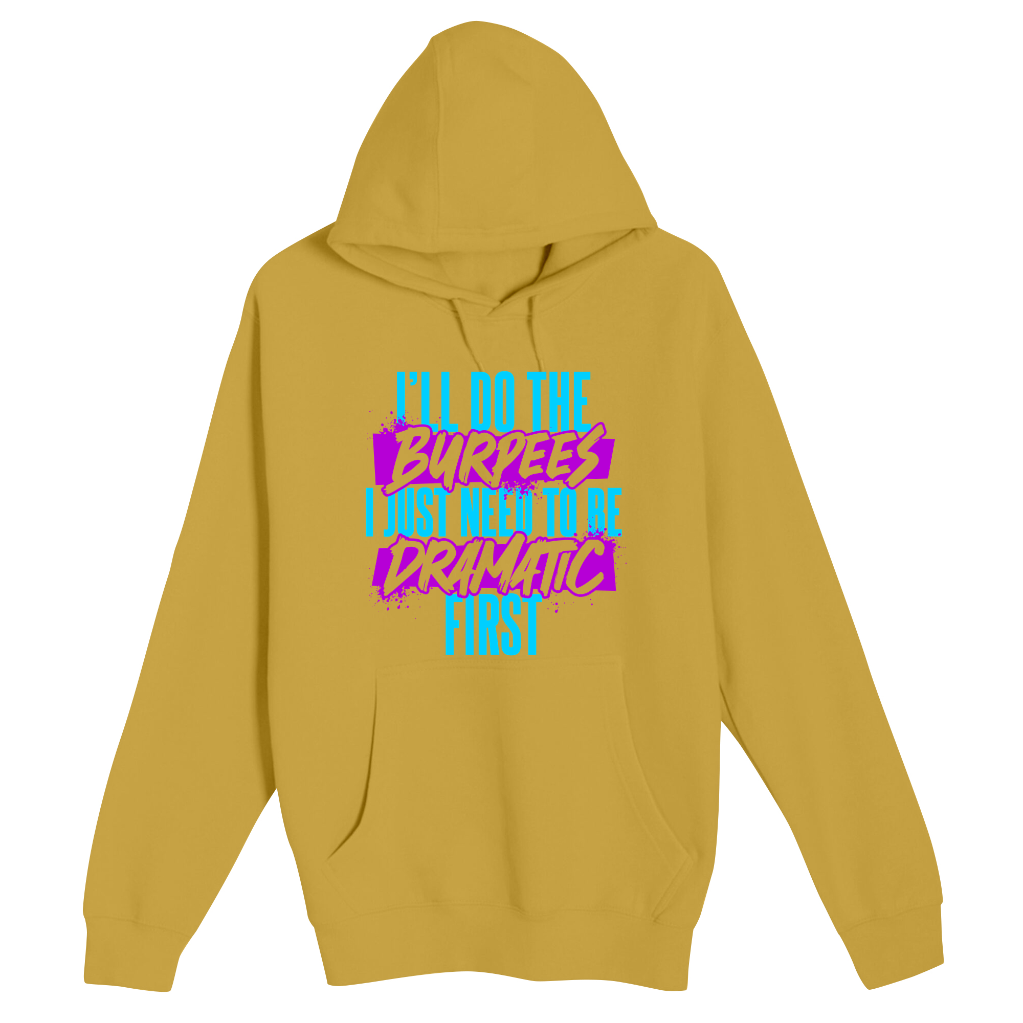 Unisex Small Antique Gold Pullover Hooded Sweatshirt
