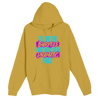 Unisex Small Antique Gold Pullover Hooded Sweatshirt