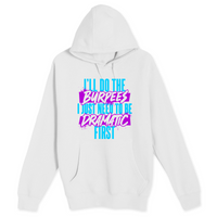 Unisex Small White Pullover Hooded Sweatshirt