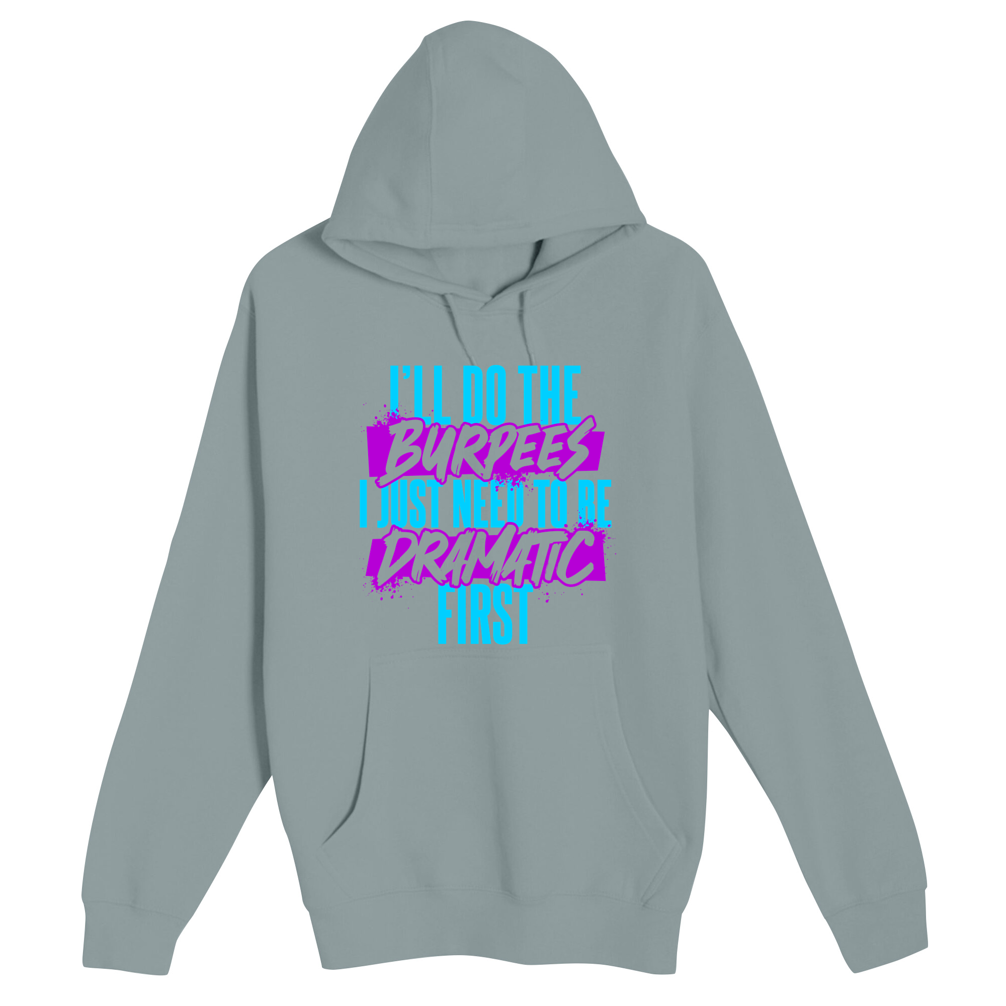 Unisex Small Blue Mist Pullover Hooded Sweatshirt