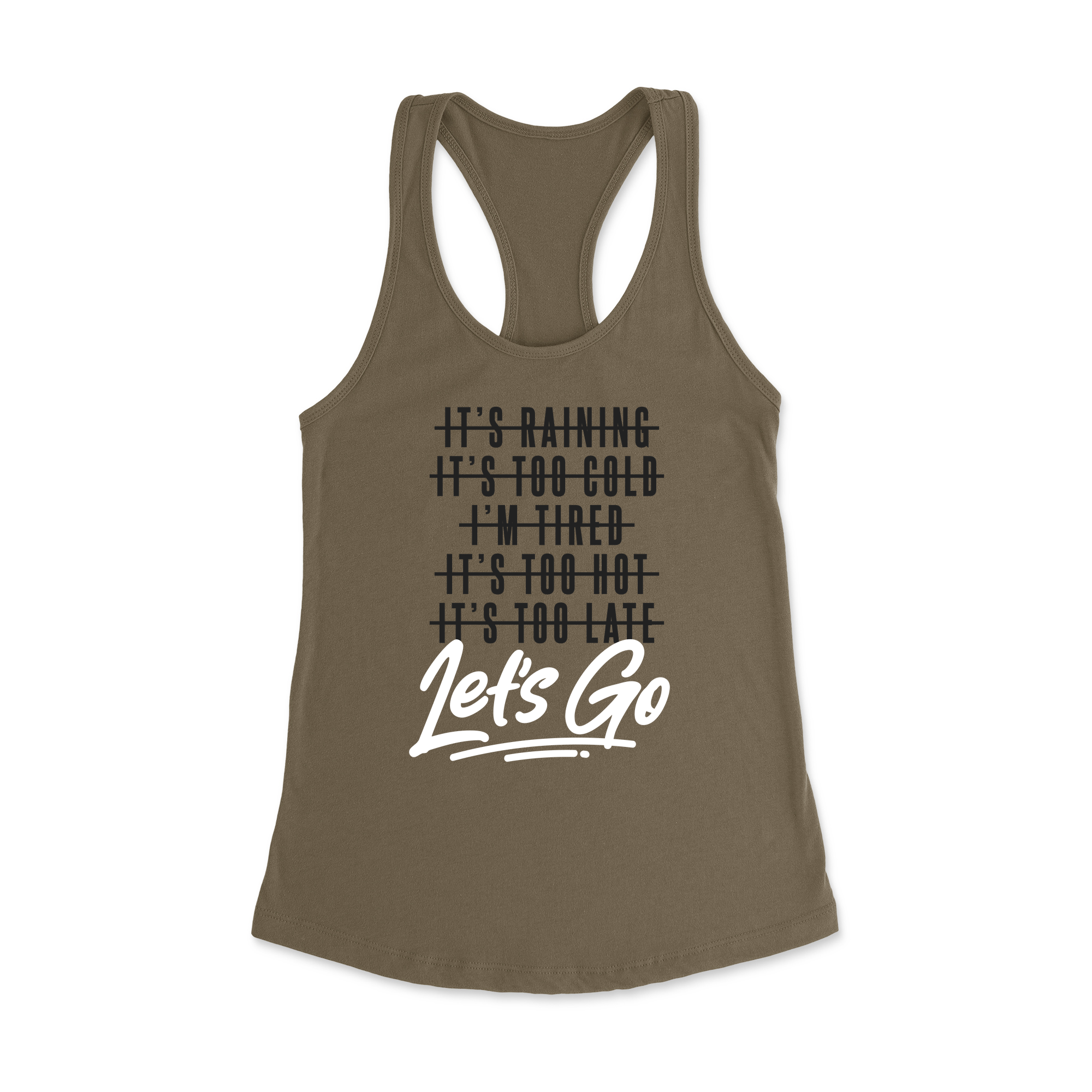 Womens X-Small Military Green Style_Tank Top