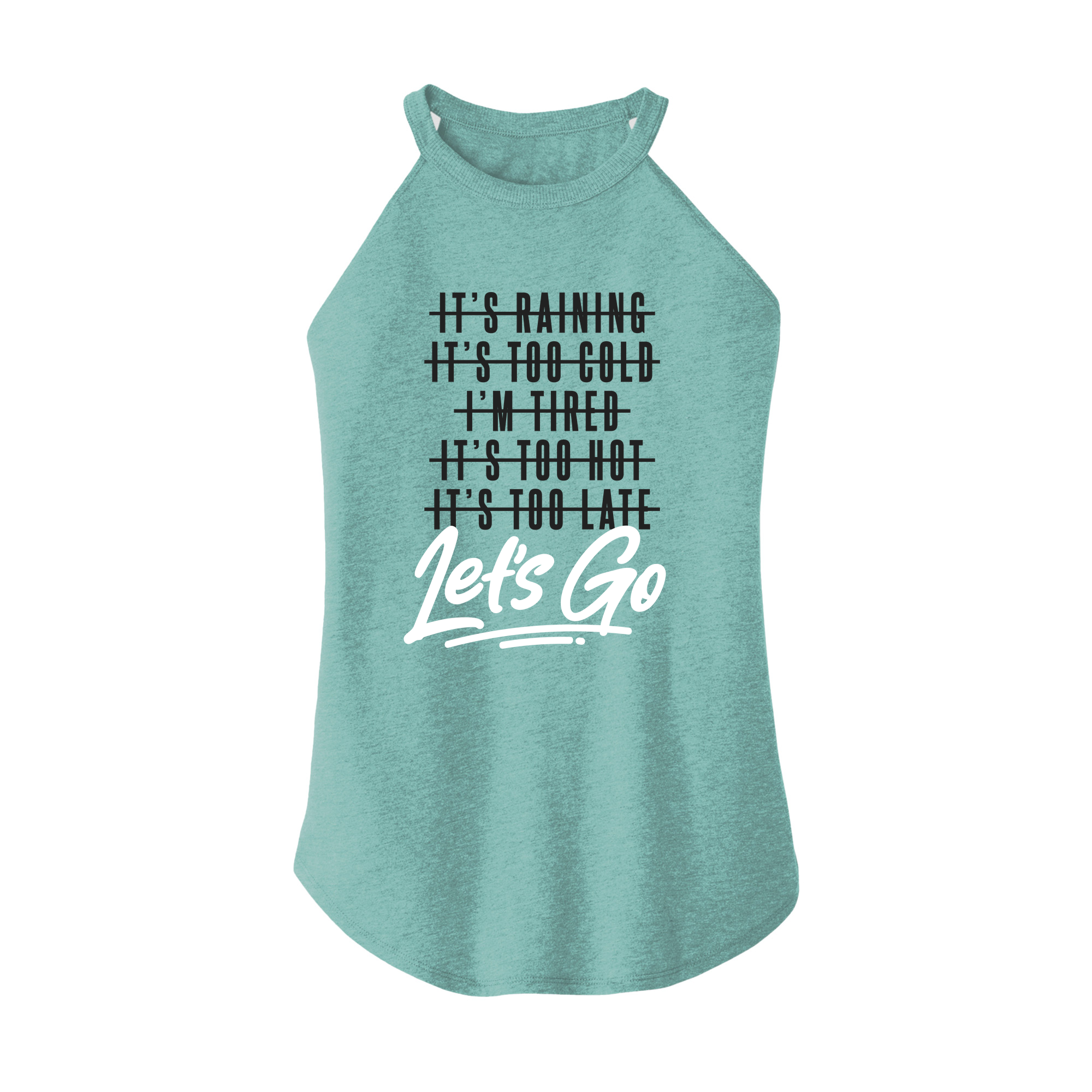 Womens X-Small Teal Rocker Tank Top