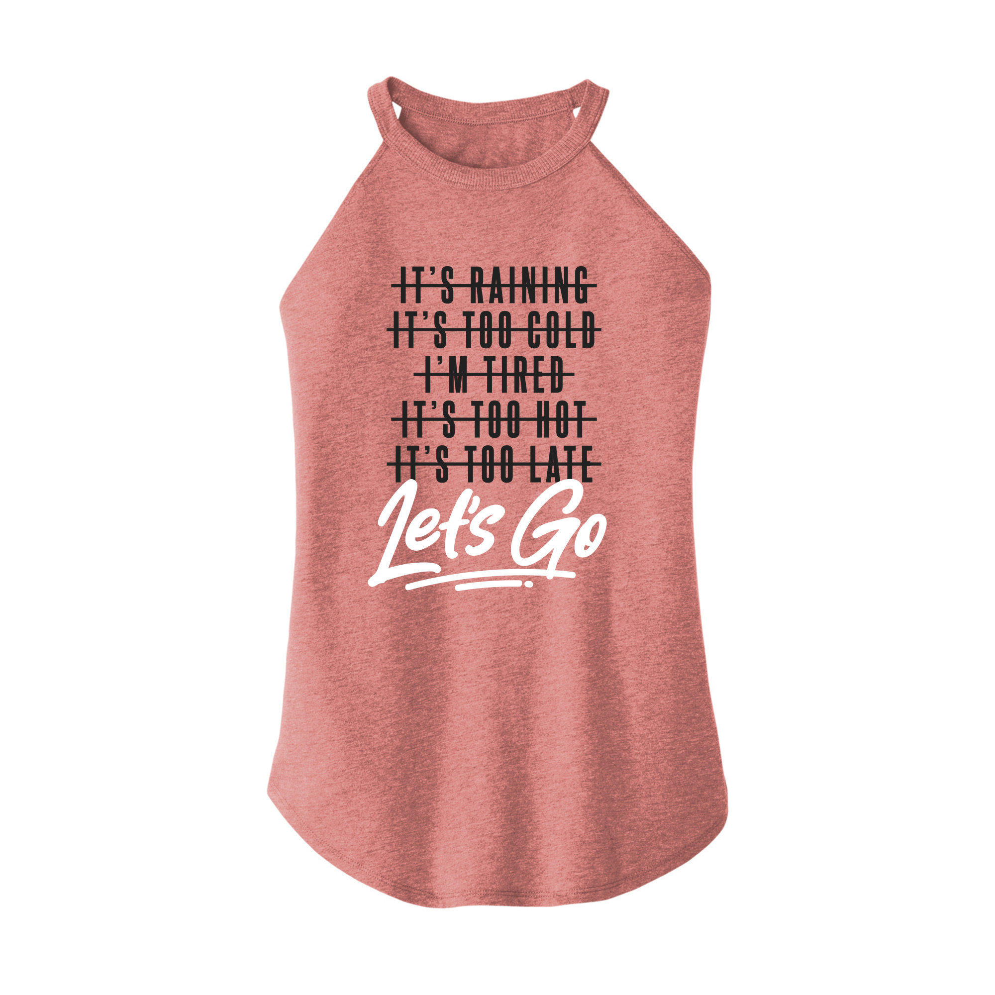 Womens X-Small Light Pink Rocker Tank Top