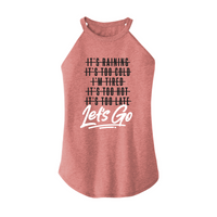 Womens X-Small Light Pink Rocker Tank Top