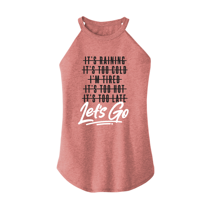 Womens X-Small Light Pink Rocker Tank Top