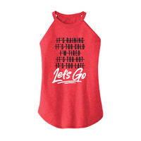 Womens X-Small Red Rocker Tank Top