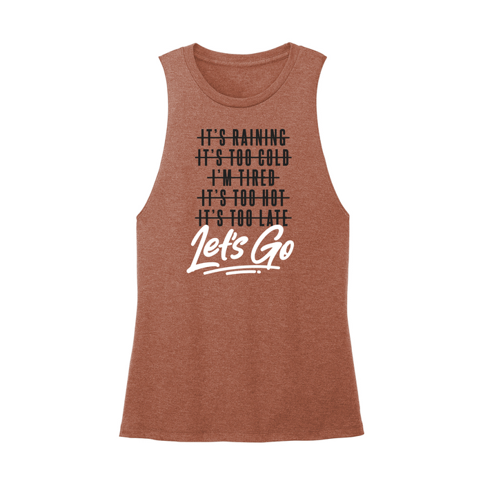 Womens X-Small Brown Muscle Tank