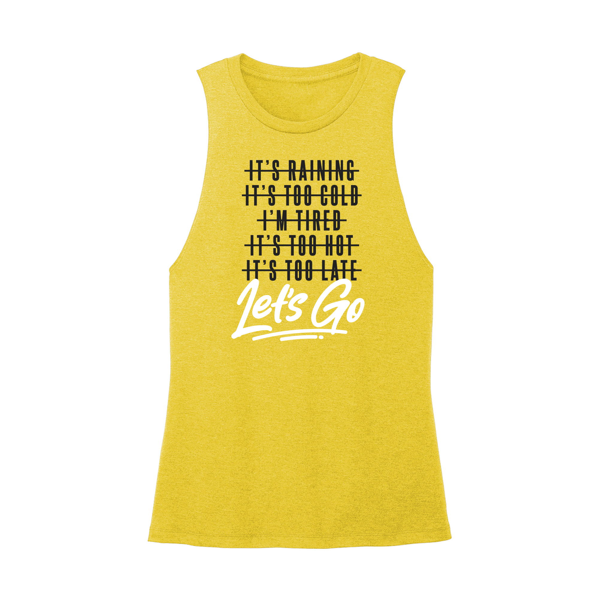 Womens X-Small Yellow Muscle Tank