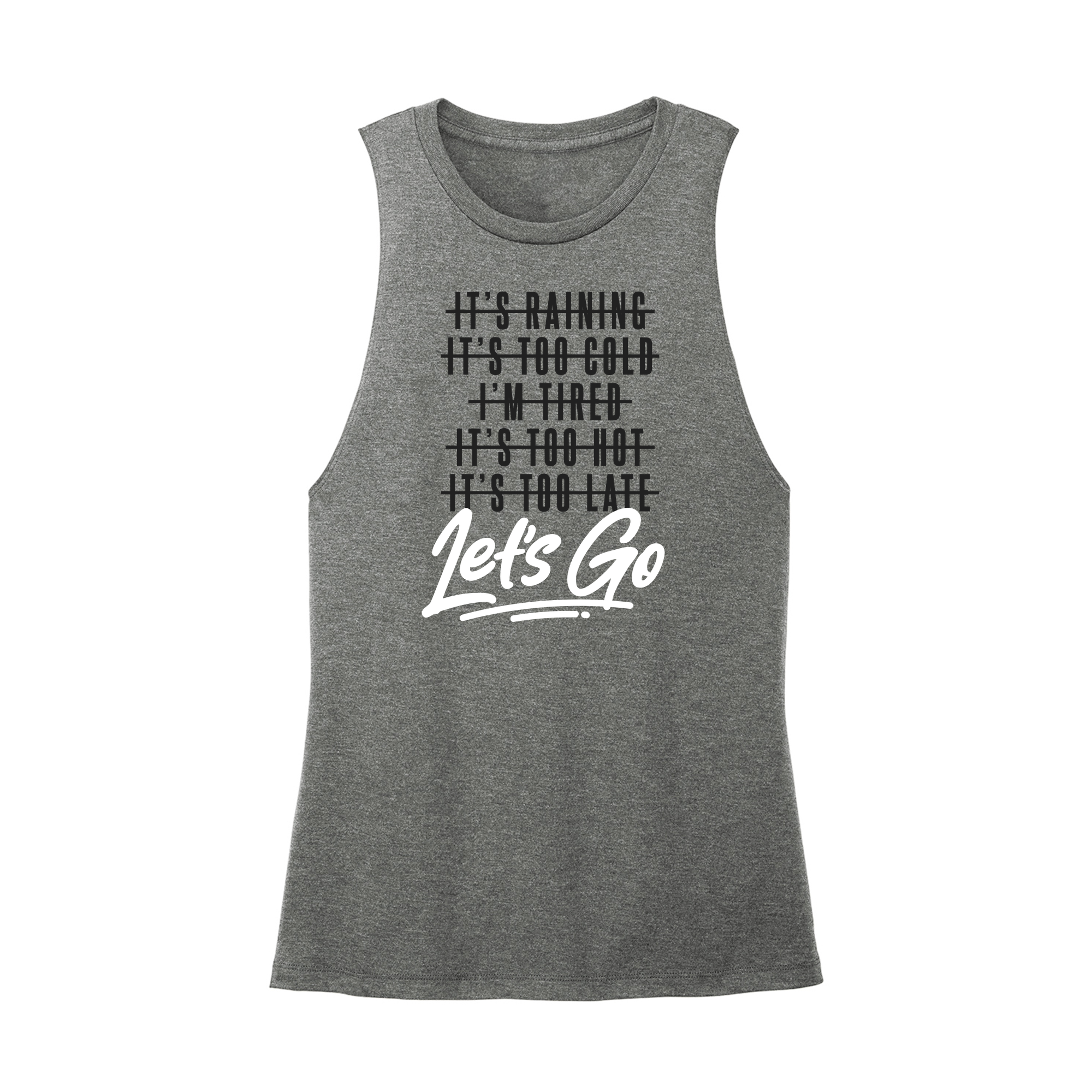 Womens X-Small Dark Gray Muscle Tank