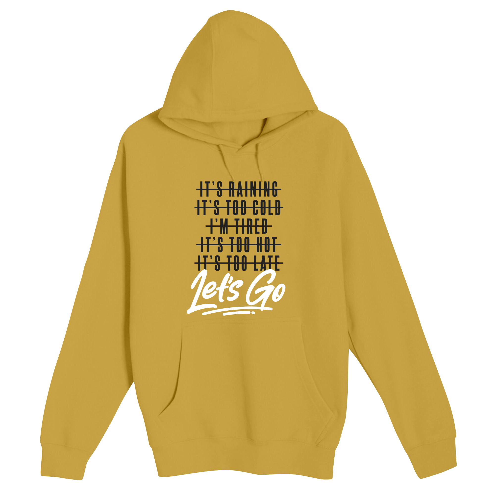 Unisex Small Antique Gold Pullover Hooded Sweatshirt
