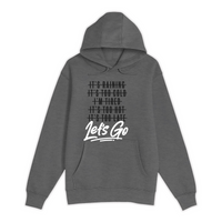 Unisex Small Charcoal Heather Pullover Hooded Sweatshirt