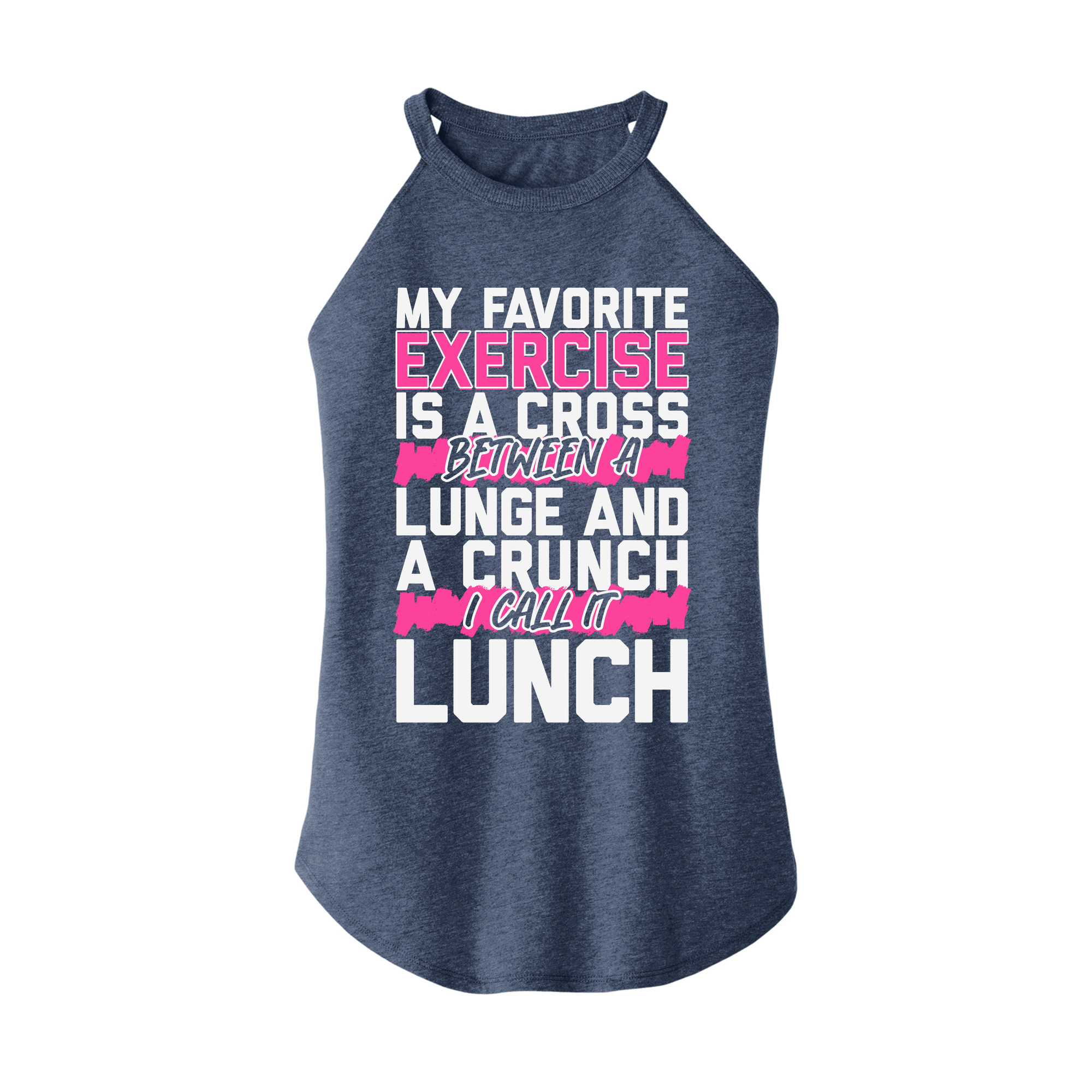 Womens X-Small Navy Heather Rocker Tank Top