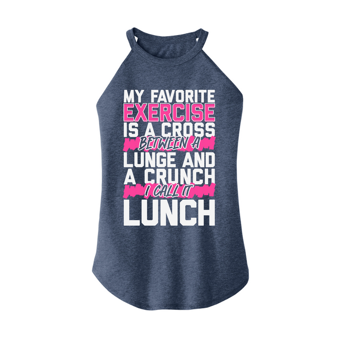 Womens X-Small Navy Heather Rocker Tank Top
