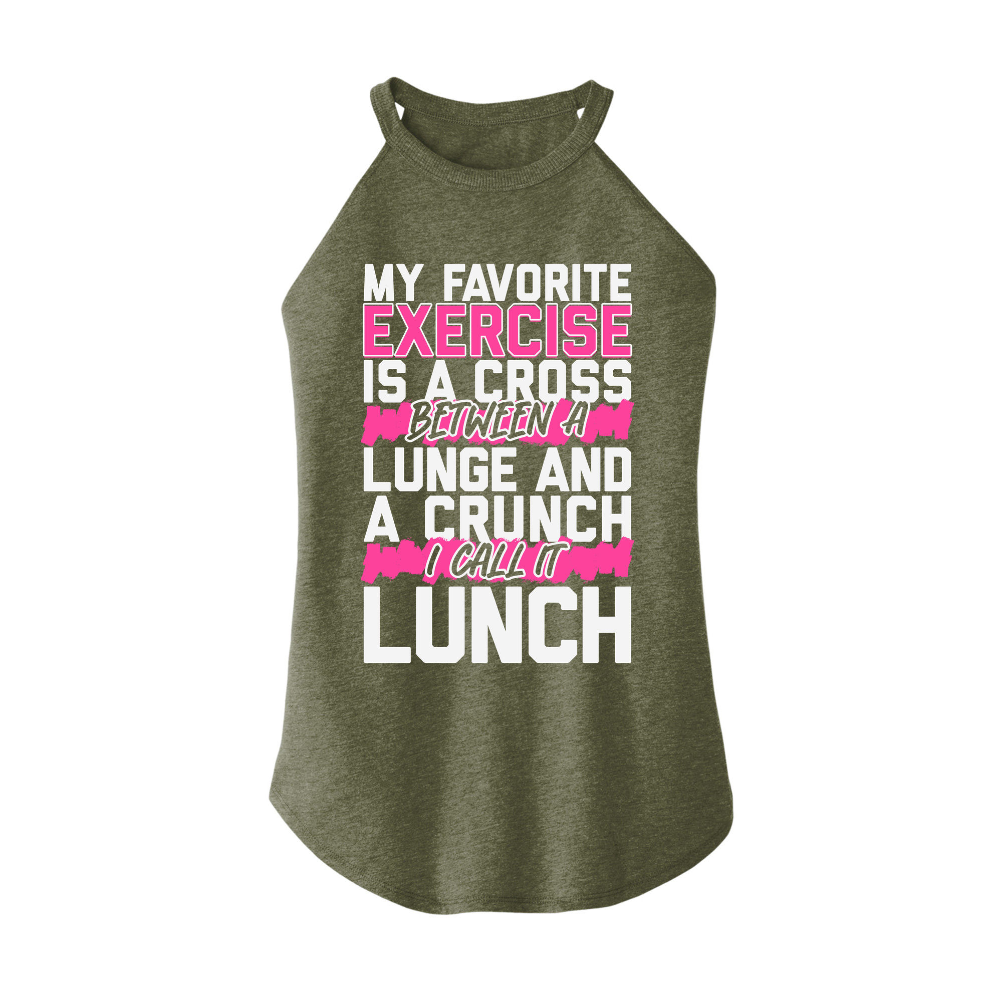Womens X-Small Military Green Rocker Tank Top