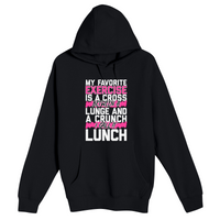 Unisex Small Black Pullover Hooded Sweatshirt