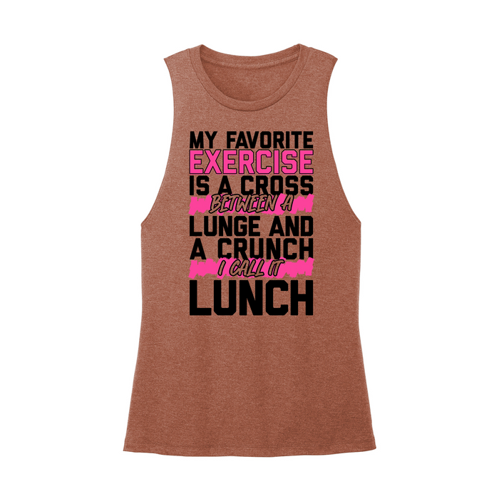 Womens X-Small Brown Muscle Tank