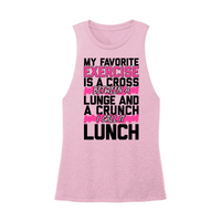 Womens X-Small Light Pink Muscle Tank