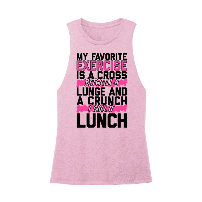 Womens X-Small Light Pink Muscle Tank