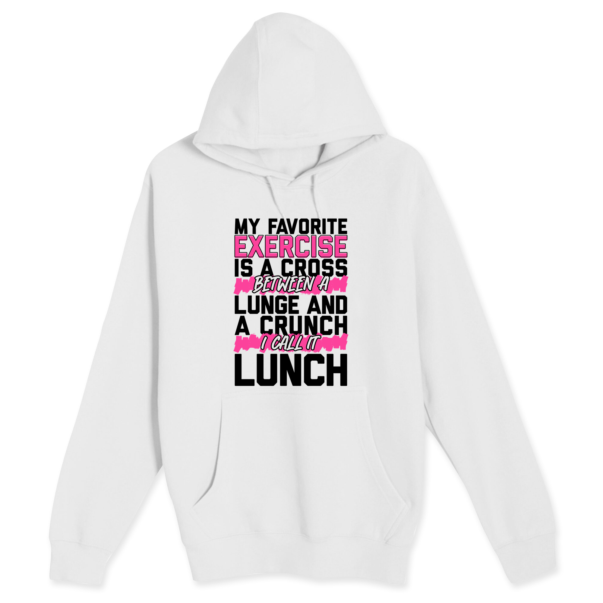 Unisex Small White Pullover Hooded Sweatshirt