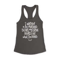 Womens X-Small Dark Grey Style_Tank Top