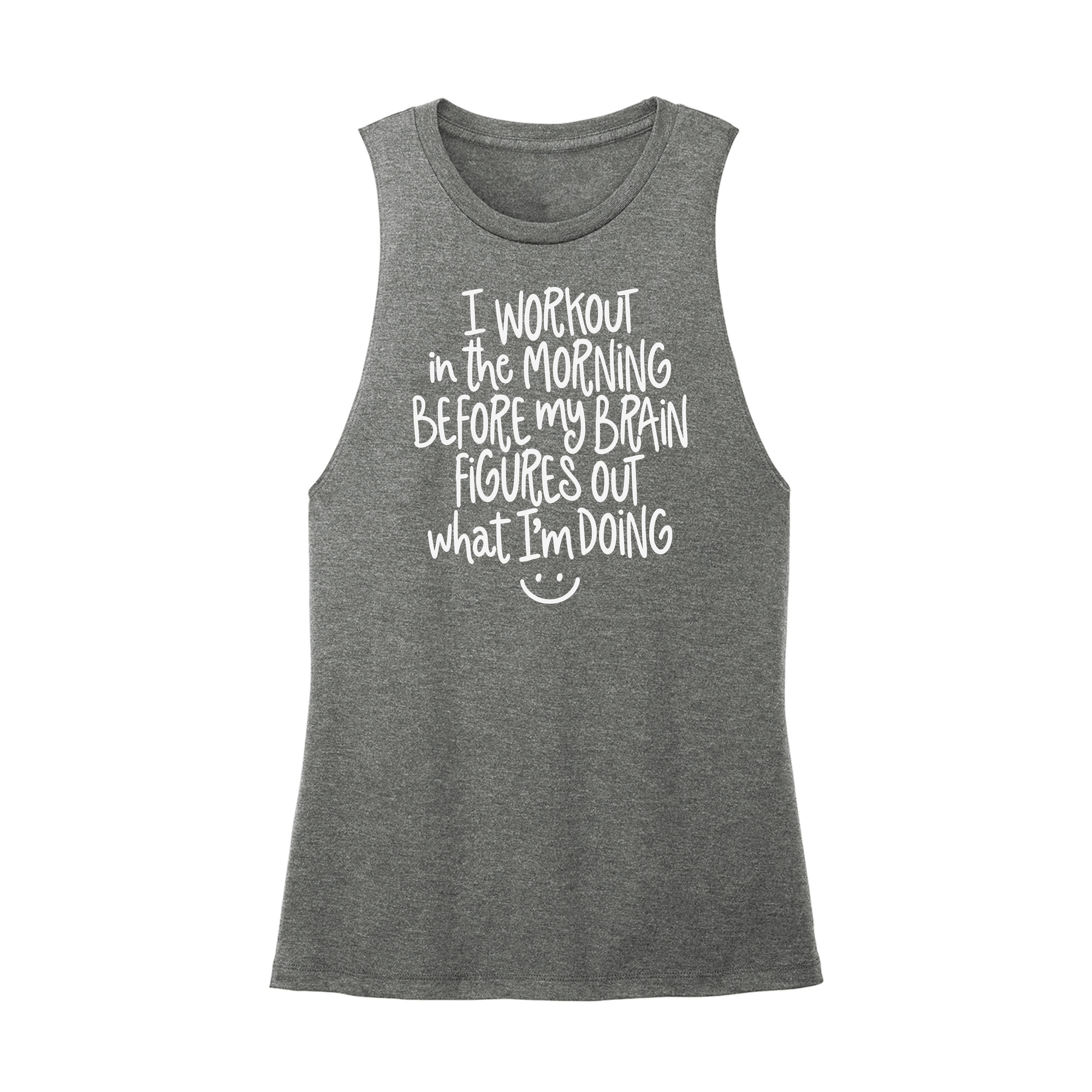 Womens X-Small Dark Gray Muscle Tank