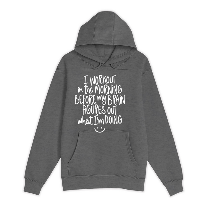 Unisex Small Charcoal Heather Pullover Hooded Sweatshirt