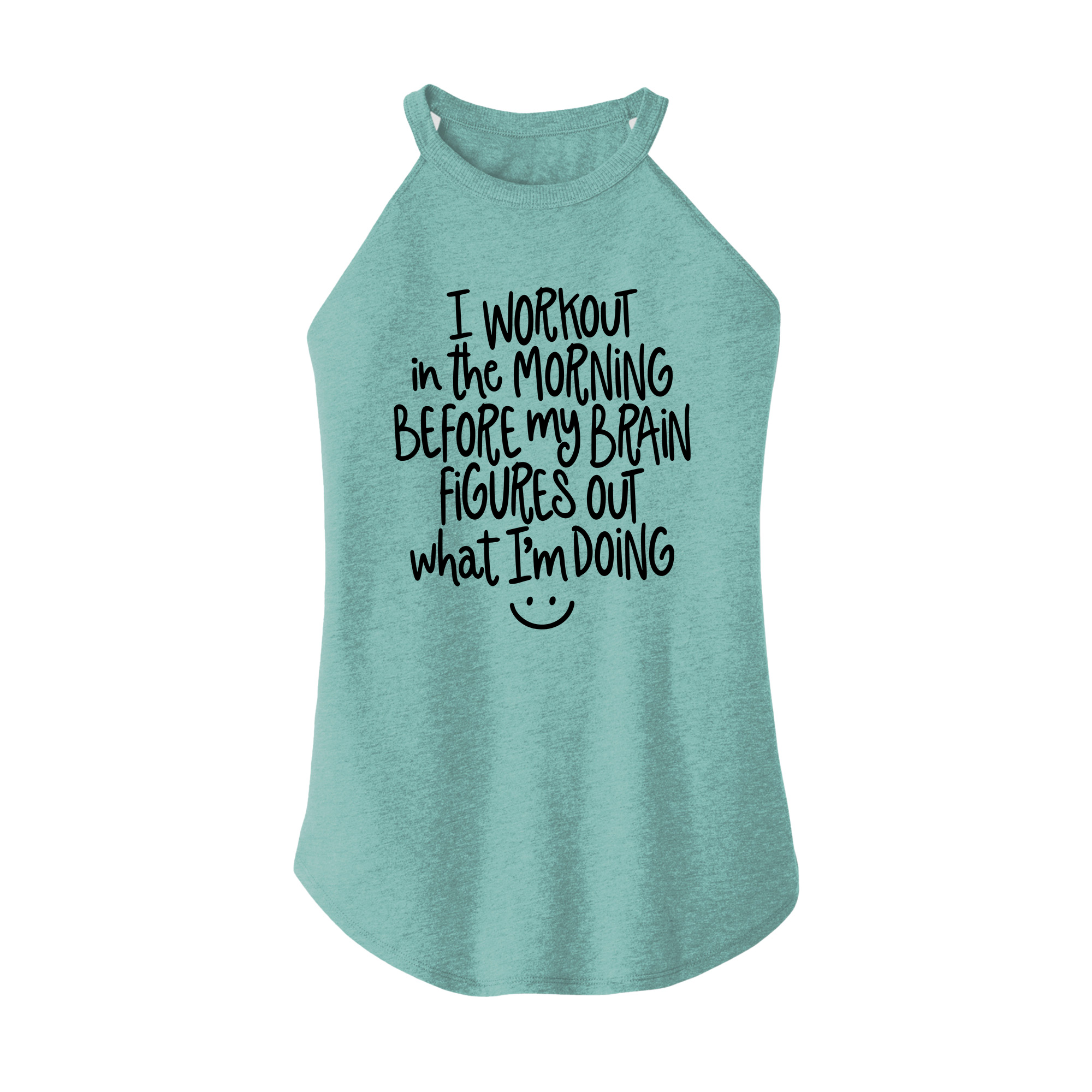 Womens X-Small Teal Rocker Tank Top