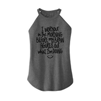 Womens X-Small Grey Rocker Tank Top