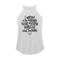Womens X-Small White Rocker Tank Top