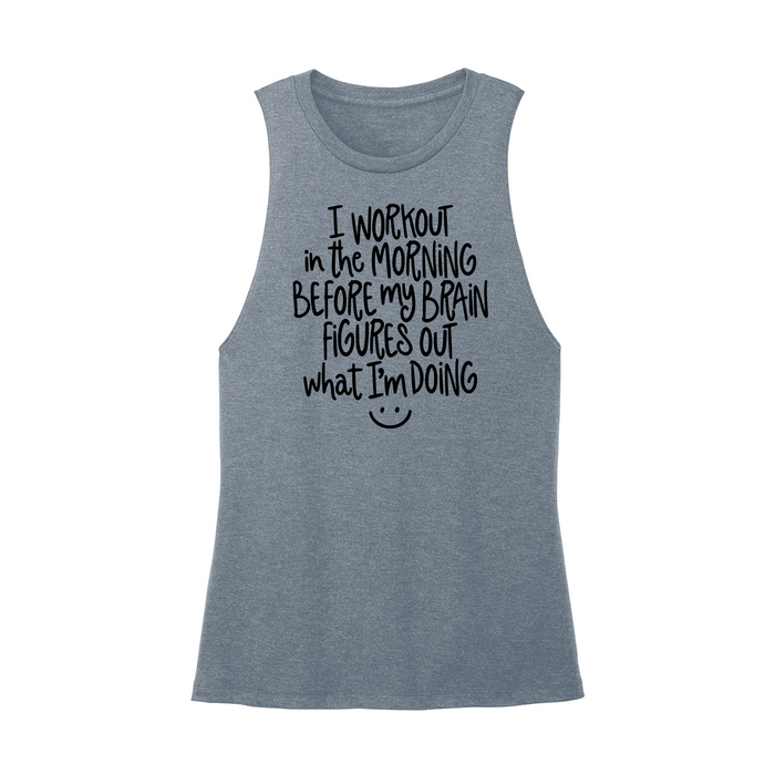 Womens X-Small Teal Muscle Tank